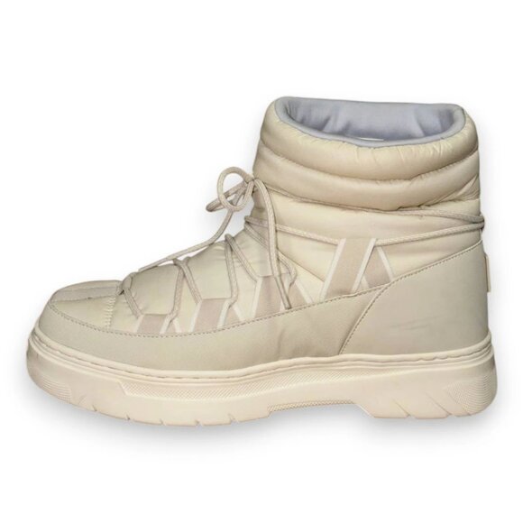 HUGO Urian Men's White Textile Boots US 9 (UK 8 EU 42) MSRP $230 - Picture 2 of 4